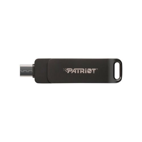 Flashdrive PATRIOT Rage R550 256GB 100 MB/S USB A+C Swivel Design (PE256GR550DSAD) Black (PE256GR550DSAD)