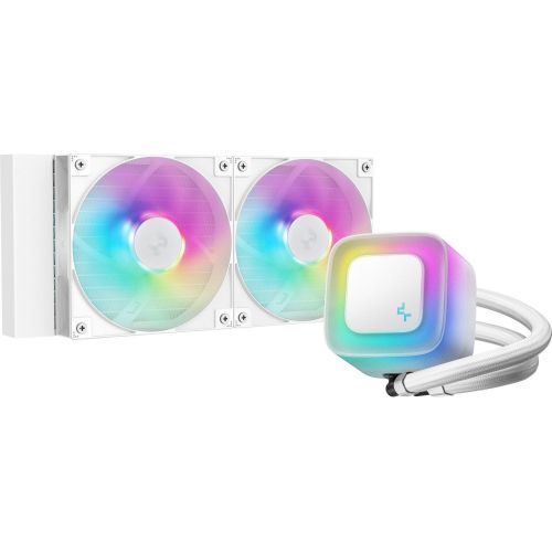 DeepCool LE240 WH V2 Processor All-in-one liquid cooler 12 cm White 1 pc(s) (R-LE240-WHAMMN-G-2)