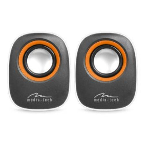 Mediatech MT3137W loudspeaker 6 W Black,White Wired (MT3137)