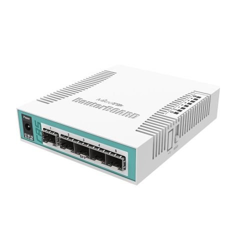 Mikrotik CRS106-1C-5S network switch Gigabit Ethernet (10/100/1000) Power over Ethernet (PoE) White (CRS106-1C-5S)