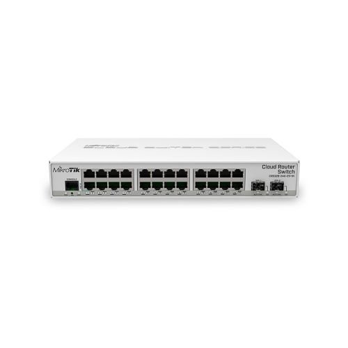 Mikrotik CRS326-24G-2S+IN network switch Managed Gigabit Ethernet (10/100/1000) Power over Ethernet (PoE) White (CRS326-24G-2S+IN)