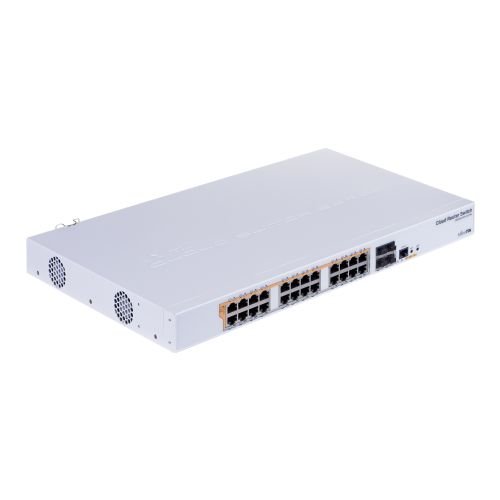 Mikrotik CRS328-24P-4S+RM network switch Managed L2/L3 Gigabit Ethernet (10/100/1000) White 1U Power over Ethernet (PoE) (CRS328-24P-4S+RM)