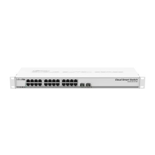 Mikrotik CSS326-24G-2S+RM network switch Managed Gigabit Ethernet (10/100/1000) Power over Ethernet (PoE) 1U White (CSS326-24G-2S+RM)