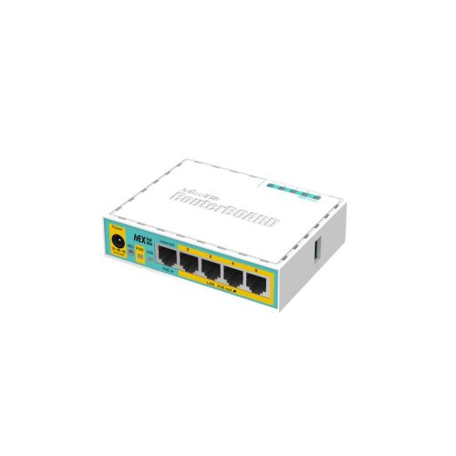 Mikrotik hEX PoE lite wired router Fast Ethernet White (HEX POE LITE RB750UP-R2)