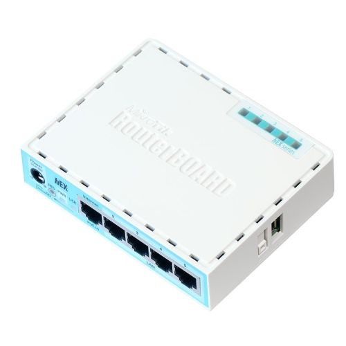 Mikrotik RB750GR3 wired router Gigabit Ethernet Turquoise, White (RB750GR3 HEX)
