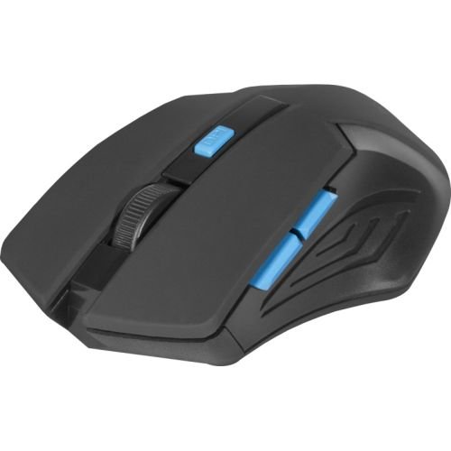 MOUSE DEFENDER ACCURA MM-275 RF BLACK-BLUE OPTICAL 1600DPI 6P (52275)
