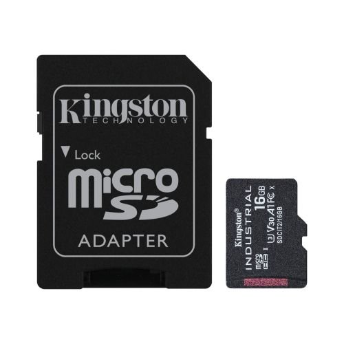 Kingston Technology Industrial 16 GB MicroSDHC UHS-I Class 10 (SDCIT2/16GB)