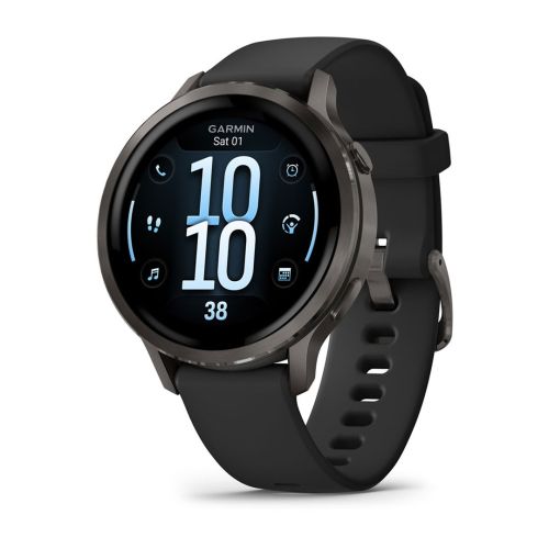 Garmin Venu 4 3.05 cm (1.2") AMOLED 41 mm Digital 390 x 390 pixels Touchscreen Black Wi-Fi GPS (satellite) (010-03013-02)