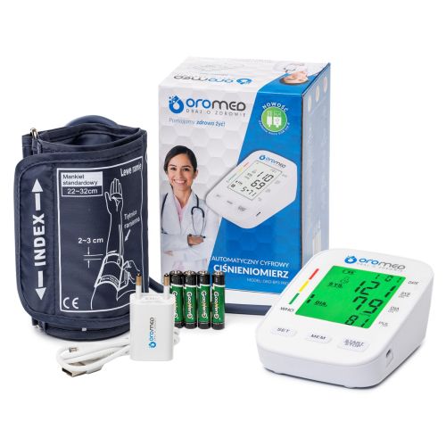 OROMED ORO-BP3 USB REFRIGERATOR electronic blood pressure monitor + POWER SUPPLY (ORO-BP3+ )