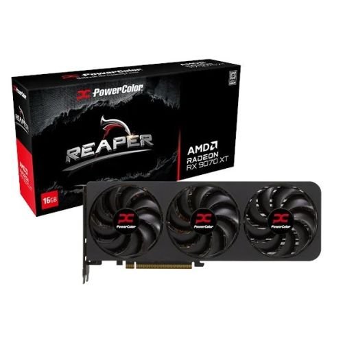 Graphics card. PowerColor Reaper RX9070 XT 16G-A (RX9070XT 16G-A)