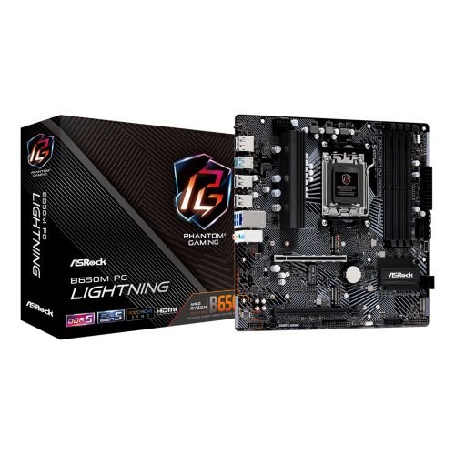 Asrock B650M PG Lightning AMD B650 Socket AM5 micro ATX (B650M PG LIGHTNING)