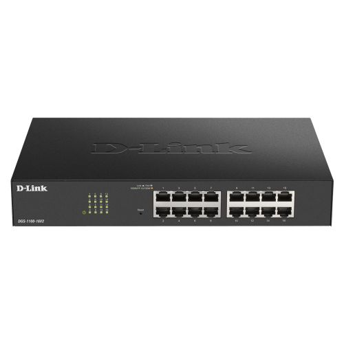 D-Link DGS-1100-24PV2/E  network switch Managed L2 Gigabit Ethernet (10/100/1000) Power over Ethernet (PoE) Black (DGS-1100-24PV2/E)