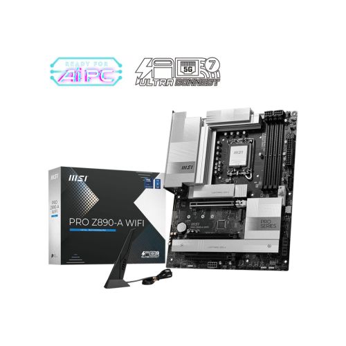 MSI PRO Z890-A WIFI motherboard Intel Z890 LGA 1851 (Socket V1) ATX (7E32-002R)