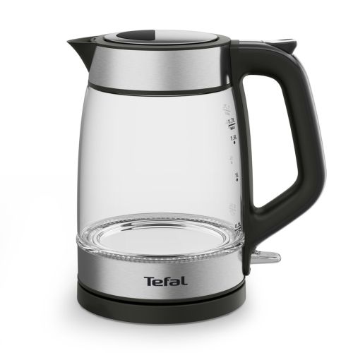 Tefal Glass Kettle KI605830 electric kettle 1.7 L 2200 W Black, Silver, Transparent (KI605830)
