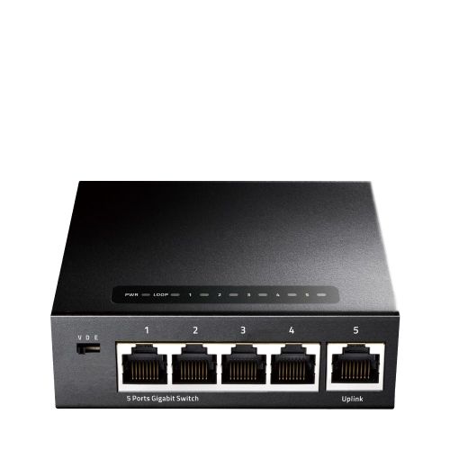 Cudy GS105 network switch Gigabit Ethernet (10/100/1000) Black (GS105)