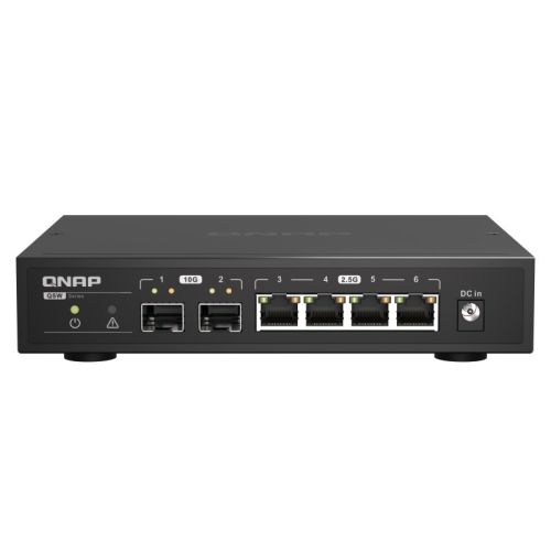 QNAP QSW-2104-2S network switch Unmanaged 2.5G Ethernet Black (QSW-2104-2S)