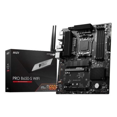 MSI PRO B650-S WIFI motherboard AMD B650 Socket AM5 ATX (7E26-003R)