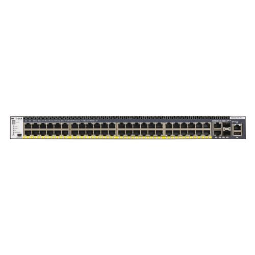 Netgear M4300-52G-PoE+ 550W PSU Managed L2/L3/L4 Gigabit Ethernet (10/100/1000) Power over Ethernet (PoE) 1U Black (GSM4352PA-100NES)