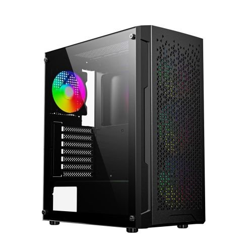 Gembird CCC-FC-400X Gaming ARGB computer case Fornax 400X, black (CCC-FC-400X)