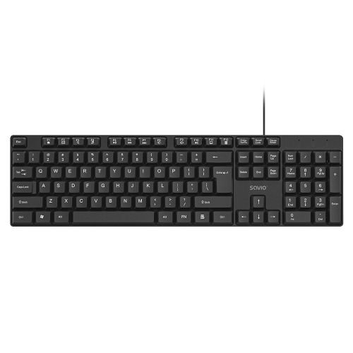Savio KB-01 keyboard Home/Office USB QWERTY US English Black (KB-01)
