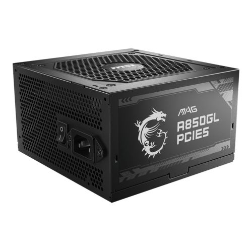MSI MAG A850GL PCIE5 power supply unit 850 W 20+4 pin ATX ATX Black (306-7ZP8A11-CE0)
