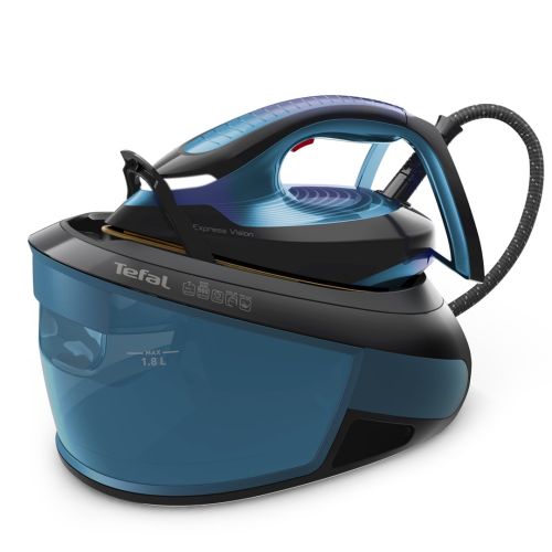 Tefal Express Vision SV8151 2800 W 1.8 L Durilium AirGlide Autoclean soleplate Blue, Black (SV8151E0)