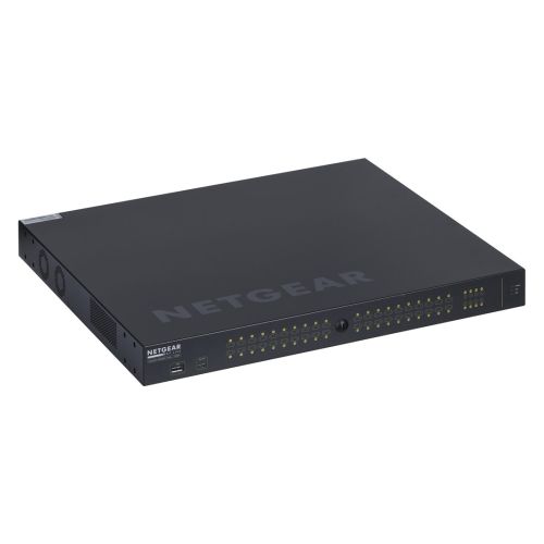 NETGEAR GSM4248PX-100EUS network switch Managed L2/L3/L4 Gigabit Ethernet (10/100/1000) Power over Ethernet (PoE) Black (GSM4248PX-100EUS)