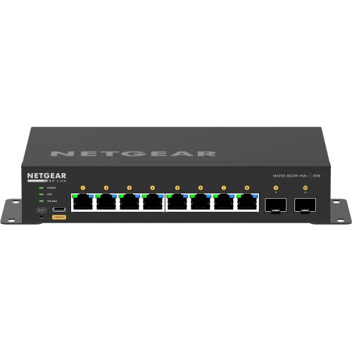 NETGEAR 8x1G PoE+ 220W and 2xSFP+ Managed Switch (GSM4210PX-100EUS)