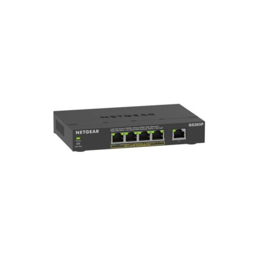 NETGEAR GS305Pv3 Unmanaged Gigabit Ethernet (10/100/1000) Power over Ethernet (PoE) Black (GS305P-300EUS)