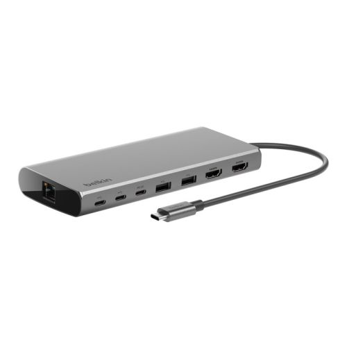 Belkin INC015BTSGY-CZ laptop dock/port replicator Wired USB 3.2 Gen 1 (3.1 Gen 1) Type-C Aluminium (INC015BTSGY-CZ)