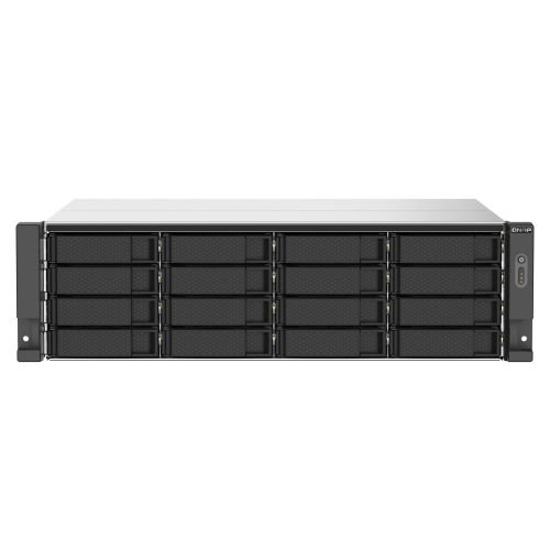 Qnap TS-1673AU-RP-16G, 3U, 16 x 2.5"/3.5" SATA, AMD Ryzen V1500B 4C/8T, 16GB DDR4 (max. 64GB), 2 x 2.5GbE, optional 10GbE, 550W Redundant PSU (TS-1673AU-RP-16G)