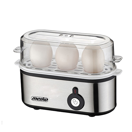 Mesko MS 4485 egg cooker 3 egg(s) 210 W Black,Silver,Transparent (MS 4485)