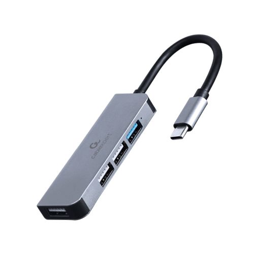 Gembird UHB-CM-U3P1U2P3-01 4-port USB type-C hub (1 x USB 3.1 + 3 x USB 2.0) silver (UHB-CM-U3P1U2P3-01)