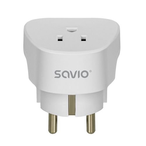 SAVIO AP-01 Travel Adapter, US socket – EU plug (AP-01)