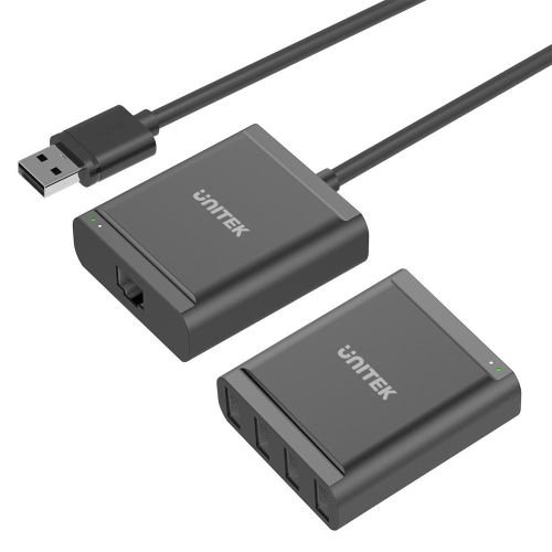 UNITEK Y-2516 interface hub USB 2.0 480 Mbit/s Black (Y-2516)