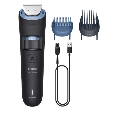 Philips Beard Trimmer 3000 Series BT3665/15 Beard grooming with full metal blades (BT3665/15)
