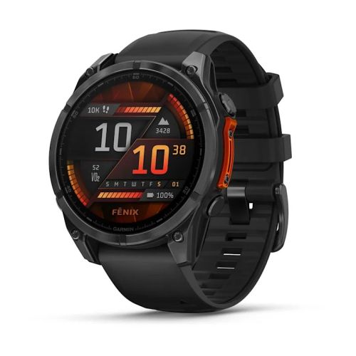 Garmin Fenix 8 3.56 cm (1.4") AMOLED 47 mm Digital 454 x 454 pixels Touchscreen Black Wi-Fi GPS (satellite) (010-02904-00)