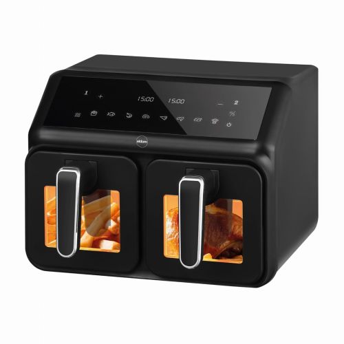 Double fat-free fryer, 2200 W, capacity 8 l, LED display (FR210 dualcrisp)