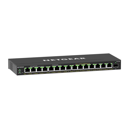 NETGEAR GS316EP-100PES network switch Managed Gigabit Ethernet (10/100/1000) Power over Ethernet (PoE) Black (GS316EP-100PES)