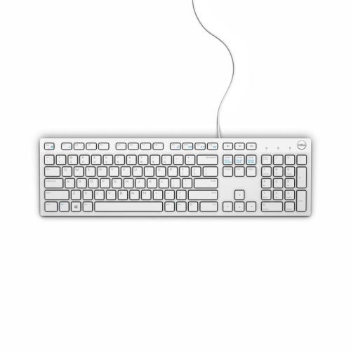 DELL KB216 keyboard USB QWERTY US International White (580-ADGM)