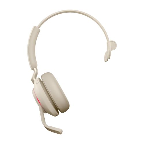 Jabra Evolve2 65 UC Mono Link380c - wireless over-ear headphones, beige (26599-889-898)