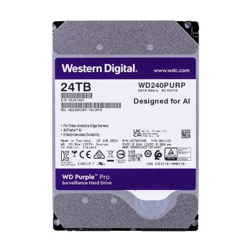 Western Digital Purple Pro WD240PURP internal hard drive 24 TB 7200 RPM 512 MB 3.5" Serial ATA III (WD240PURP)