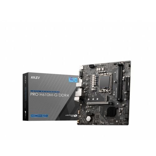 MSI PRO H610M-G DDR4 motherboard Intel H610 LGA 1700 micro ATX (7D46-009R)