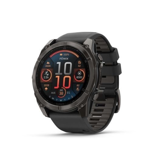 Garmin Fenix 8 3.56 cm (1.4") AMOLED 51 mm Digital 454 x 454 pixels Touchscreen Titanium Wi-Fi GPS (satellite) (010-02905-21)