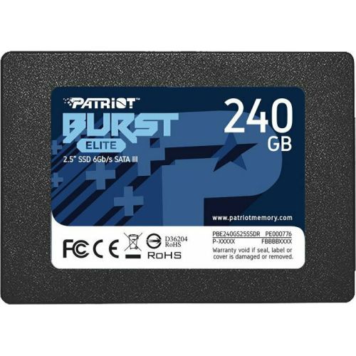 Patriot Burst Elite 240 GB black, SATA 6 Gb / s, 2.5 "  (PBE240GS25SSDR)