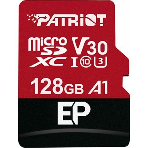 Patriot EP 128 GB microSDXC black / red, A1, UHS-I (U3), Class 10 (PEF128GEP31MCX)