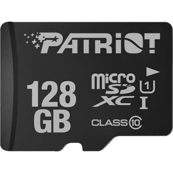 Patriot LX Series 128 GB microSDXC Black, UHS-I (U1), Class 10 (PSF128GMDC10) Patriot LX Series 128 GB microSDXC Black, UHS-I (U1), Class 10 (PSF128GMDC10)