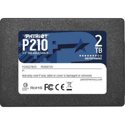 Patriot P210 2 TB black, SATA 6Gb / s, 2.5  (P210S2TB25)