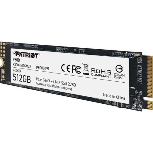 Patriot P300 512 GB PCIe 3.0 x4, M.2 2280  (P300P512GM28)