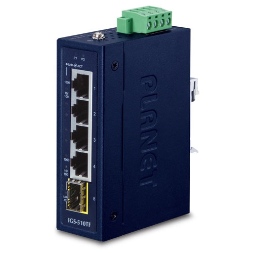 PLANET IGS-510TF network media converter 1000 Mbit/s Blue (IGS-510TF)